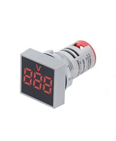 Digital square panel voltmeter - red EL407 FATO