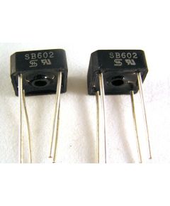 Ponte diodi SB602 100V 6A - confezione 2 pezzi NOS180029 