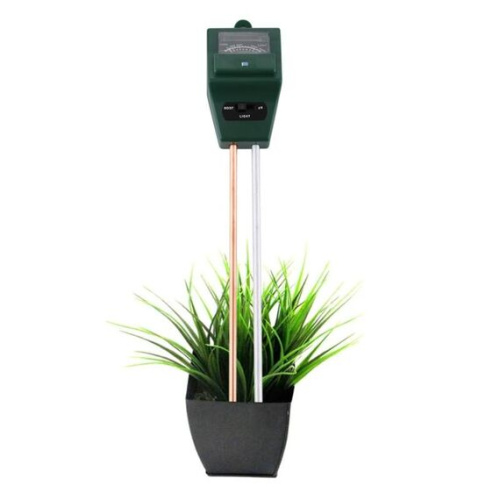 Misuratore 3 in 1 terreno PH Umidità Luce piante fiori verde