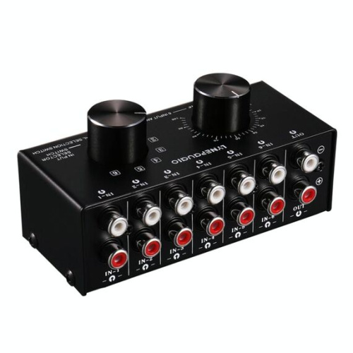 Selettore Audio 6 Ingressi 1 Uscita Controllo Volume 1U 6I