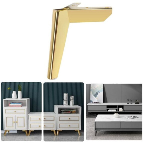 Gambe di supporto per mobili in metallo LH-FJ0039 altezza 15 cm titanio