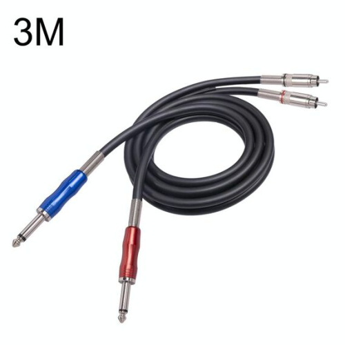 3051K63 Cavo audio RCA maschio a 6,35 mm maschio 3 m