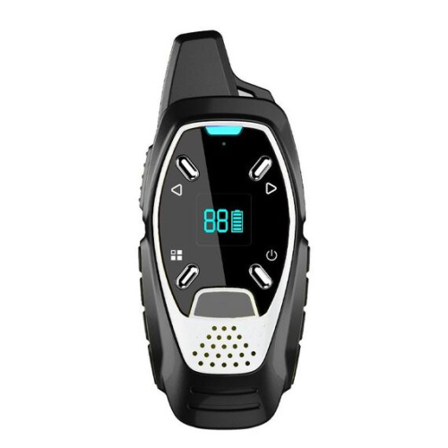 Walkie-talkie wireless mini LED Ricarica USB palmare bianco 80x50x20mm