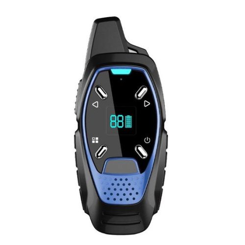 Walkie-talkie Mini wireless LED ricarica USB blu palmare 2 pezzi