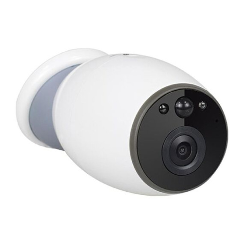 Telecamera sorveglianza WiFi intelligente GH3 bianco con supporto magnetico