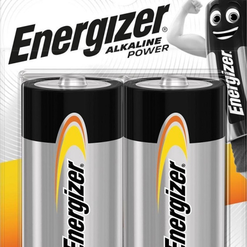 Batteria alcalina tipo D LR20 1.5V blister da 2 Energizer