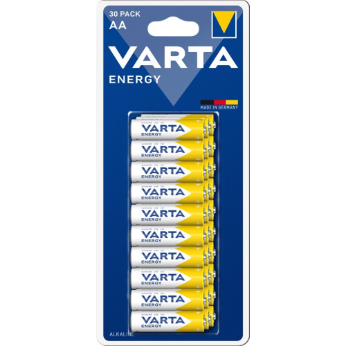 Batteria al manganese alcalino AA LR6 1.5V blister da 30 Varta