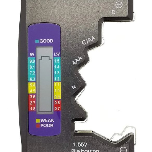 Tester digitale con display LCD per batterie