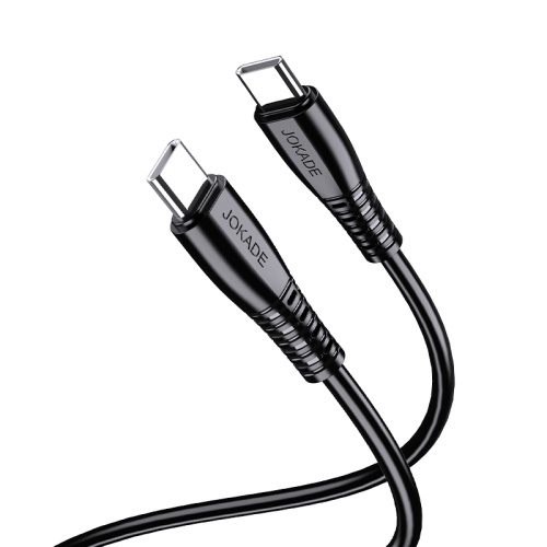 Cavo per ricarica e sincronizzazione USB type C -  type C  1m nero PD100W 5A JA043